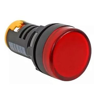 SINALEIRO LED 220VCA  22MM L20-AR2-R  VERMELHO METALTEX