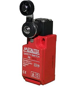 CHAVE FIM DE CURSO SEGURANÇA FS9504 2NF+1NA ATUADOR ROLETE COM HASTE METALTEX