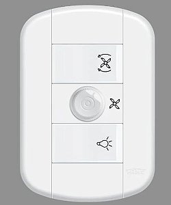 CONJUNTO 1 CONTROLADOR PARA VENTILADOR BIVOLT 3948 BLANC FAME