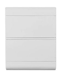 QUADRO SOBREPOR PVC OURO BOX 24 DIN PORTA OPACA STECK
