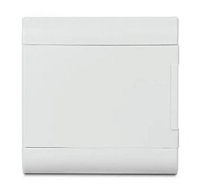 QUADRO SOBREPOR PVC OURO BOX 08 DIN PORTA OPACA STECK