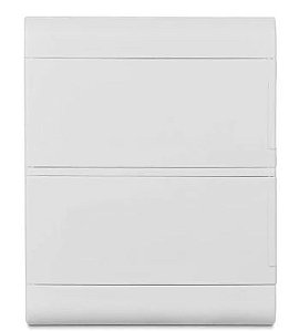 QUADRO DE EMBUTIR OURO BOX 24 DIN PORTA OPACA STECK