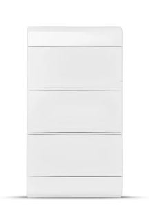 QUADRO DE EMBUTIR OURO BOX 36 DIN PORTA OPACA STECK