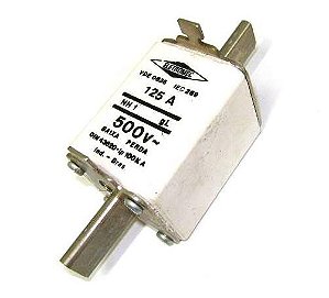 FUSIVEL NH1 125A 500V 100KA GL EFEITO RETARDADO BAIXA PERDA ELETROMEC