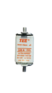 FUSÍVEL NH00 100A 500V EFEITO ULTRA RÁPIDO TEE