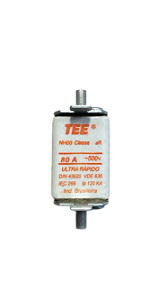 FUSÍVEL NH00 80A 500V EFEITO ULTRA RÁPIDO TEE