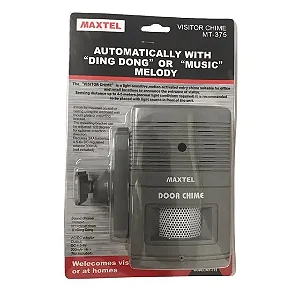 CAMPAINHA SEM FIO COM SENSOR PRESENCA AUTOMATICO MT-375 MAXTEL