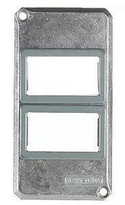 TAMPA MODULAR 2 POSTOS AFASTADO PARA CONDULETE 1" LIZ/LUX 56117/047 TRAMONTINA