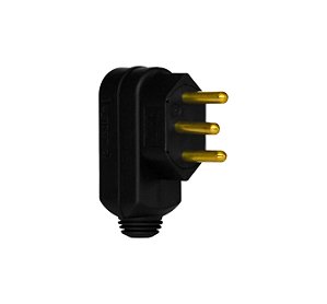 PLUGUE MACHO 10A 2P+T 615911 PRETO PIAL