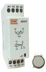 TEMPORIZADOR ELETR AEGT-HDS-P 6SEG 94A242VCA POT EG 20K COEL