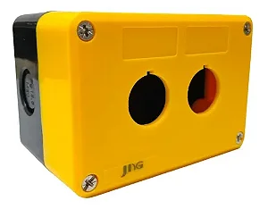 CAIXA PARA BOTOEIRA 22,5MM 2 FUROS - BMY102 AMARELA JNG