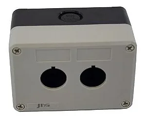 CAIXA PARA BOTOEIRA 22,5MM 2 FUROS - BMX102 CINZA JNG