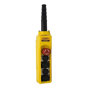 BOTOEIRA PONTE ROLANTE 2 EIXOS BOTÃO EMERGENCIA DUPLA VELOCIDADE BPR-62ED - METALTEX