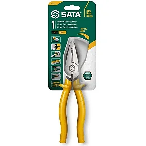 ALICATE DO ELETRICISTA ISOLADO 8 ST75104L AMARELO SATA