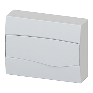 QUADRO SOBREPOR PVC 12 POLOS PORTA OPACA S/BAR BRANCO BR12SOBR BRUM