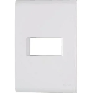 PLACA 1 POSTO HORIZONTAL 4X2 BRANCA LIZ TRAMONTINA