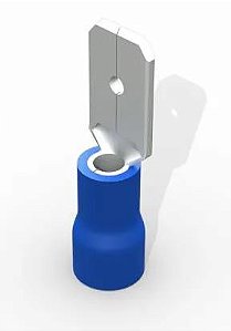 TERMINAL MACHO AZUL 1,5 - 2,5MM PACOTE C/ 100