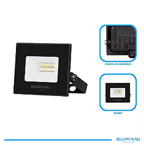 REFLETOR LED 30W 6500K BRANCO FRIO BIVOLT BLUMENAU
