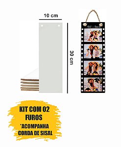 Kit Azulejo Resinado 10x30 Com 02 Furos Aladim Brindes com Cordinha (05 Unidades)