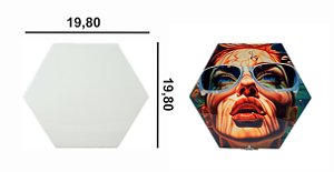 Kit Azulejo Resinado Hexagonal 19,8x19,8 Aladim Brindes (05 Unidades)
