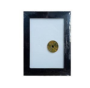 Moldura De Madeira Rústica Preta 30x40 Com Papel Sublimático Aladim Brindes (01 Unidade)
