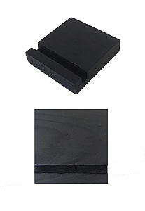 Kit Suporte De Madeira Preto Pequeno 7,5 cm Aladim Brindes (05 Unidades)