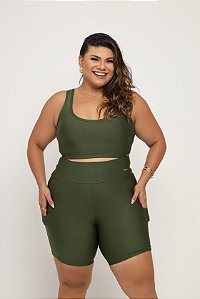 Conjunto Short com bolso Plus size