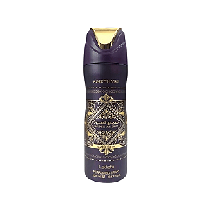 Bade'e Al Oud Amethyst de Lattafa - Perfume Árabe Unissex em Aerosol (Ref. olfativa Atomic Rose Initio)