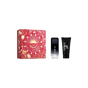 Kit Coffret Carolina Herrera 212 Vip Black Masculino Eau de Parfum 100ml + Gel