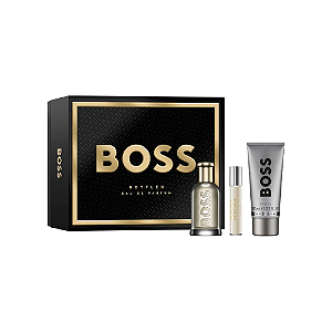 KIT Hugo Boss Bottled Masculino - Eau de Parfum 100ml + Gel de Banho 100ml + Miniatura 10ml