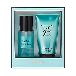 Kit Mini Loção + Splash Victoria's Secret Aqua Kiss 75ml