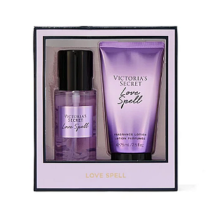 Kit Mini Loção + Splash Victoria's Secret Love Spell 75ml