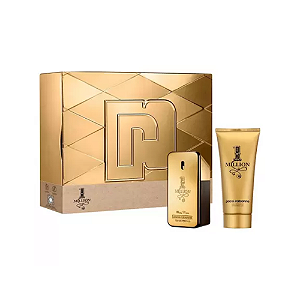 Kit Perfume Paco Rabanne 1 Million Masculino Eau de Toilette 100ml + Gel de Banho 100ml