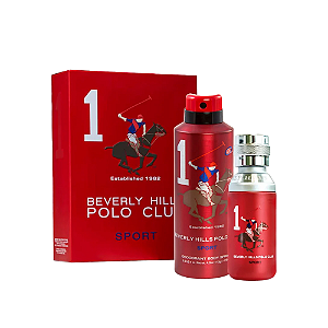 Kit Beverly Hills Polo Club Nº1 - Eau de Toilette 75ml + Body Spray 175ml
