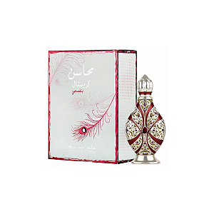 Mahasin Crystal Violet Attar Lattafa - Perfume à Óleo Feminino Árabe 25ml