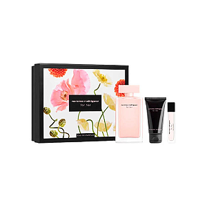 Kit Narciso Rodriguez For Her EDP 100ml + Minuatura 10ml + Loção 50ml