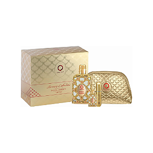 Kit Royal Amber perfume 80ml + miniatura + porta perfume + necesser