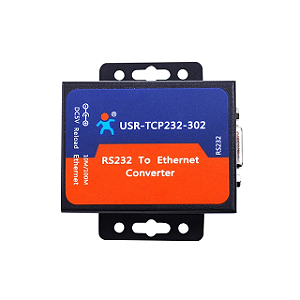 Conversor RS232 para Ethernet (TCP-IP) (USR-TCP232-302) C/ Cabo Conversor