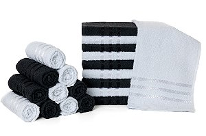 Kit 100 Toalhas de Rosto para Salão