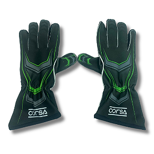 Par De Luvas De Kart Drip Verde - Corsa