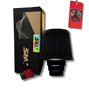 FILTRO DE AR UNIVERSAL DUPLO FLUXO MULTI120 PRETO - RS FILTER