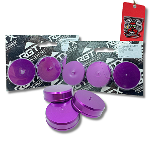 KIT SELOS DO BLOCO MOTOR AP EM ALUMINIO ROXO - RGTX
