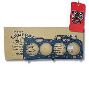 JUNTA DE CABEÇOTE MOTOR FIAT SEVEL EM AÇO INOX 87,5MM X 1,8MM - GENERAL JUNTAS