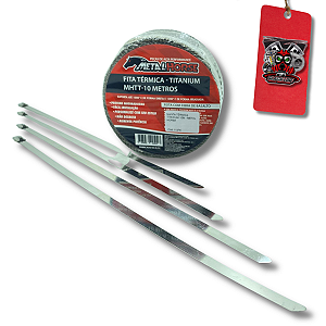 MANTA TÉRMICA TITANIUM 10M + 4 CINTAS EM INOX - METAL HORSE