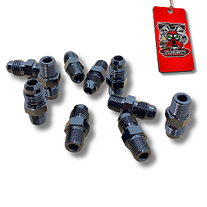 NIPLE AEROQUIP 1/8 NPT X 4AN PRETO - RGTX