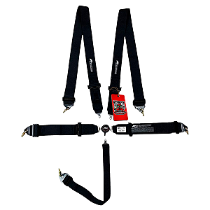 CINTO 5 PONTAS CERTIFICADO SFI 16.1 PRETO - METAL HORSE