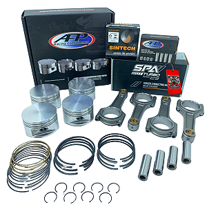 KIT FORJADO CHEVETTE OHC 800CV PISTÃO AFP + BIELAS SPA + ANEIS SINTECH + PINOS AFP 82,50MM