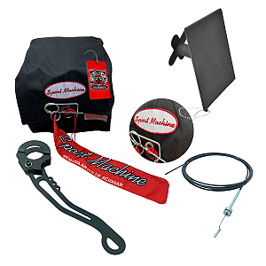 KIT COLMPLETO PARAQUEDAS SPORT MACHINE +  SUPORTE LONGO AG + ALAVANCA ACIONADORA + ESPIA