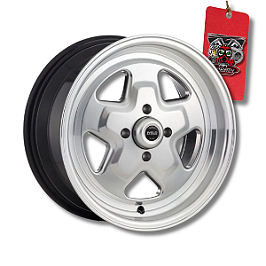 PAR DE RODAS PRO STAR SP-14 R15 FURAÇÃO 4X100 POLIDA - RAW