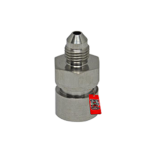 ADAPTADOR FEMEA M10 X1.0 PARA MACHO 3AN - INOX - METAL HORSE